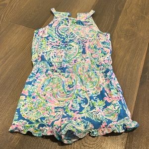 Girls Size 8/10 Cotton Lilly Pulitzer romper